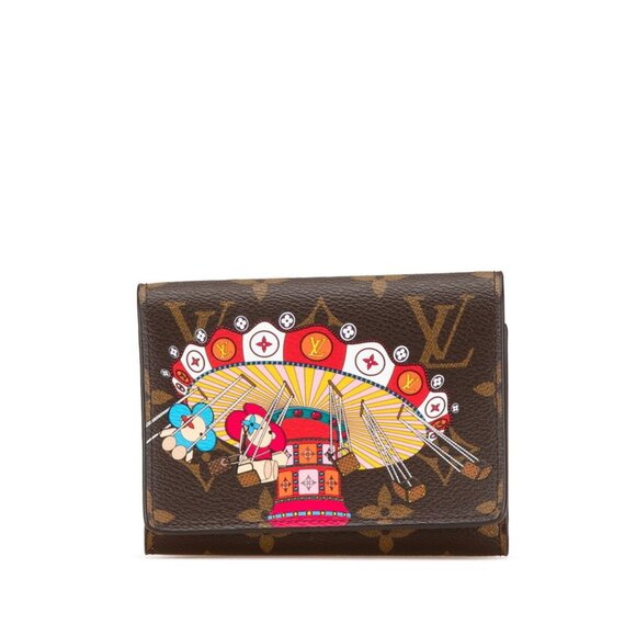 LOUIS VUITTON Brown Monogram Leather Wallet - Picture 1 of 10
